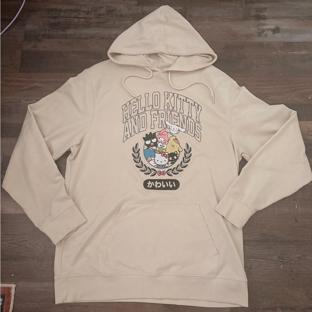 Hello Kitty Cream Graphic Hoodie